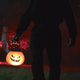 Zombi walking with halloween pumpkin - PhotoDune Item for Sale