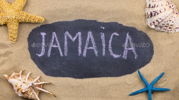 Jamaica Word, African Country Vacation concept