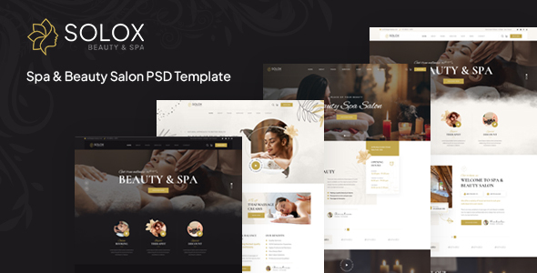 Solox - Spa & Beauty Salon PSD Template