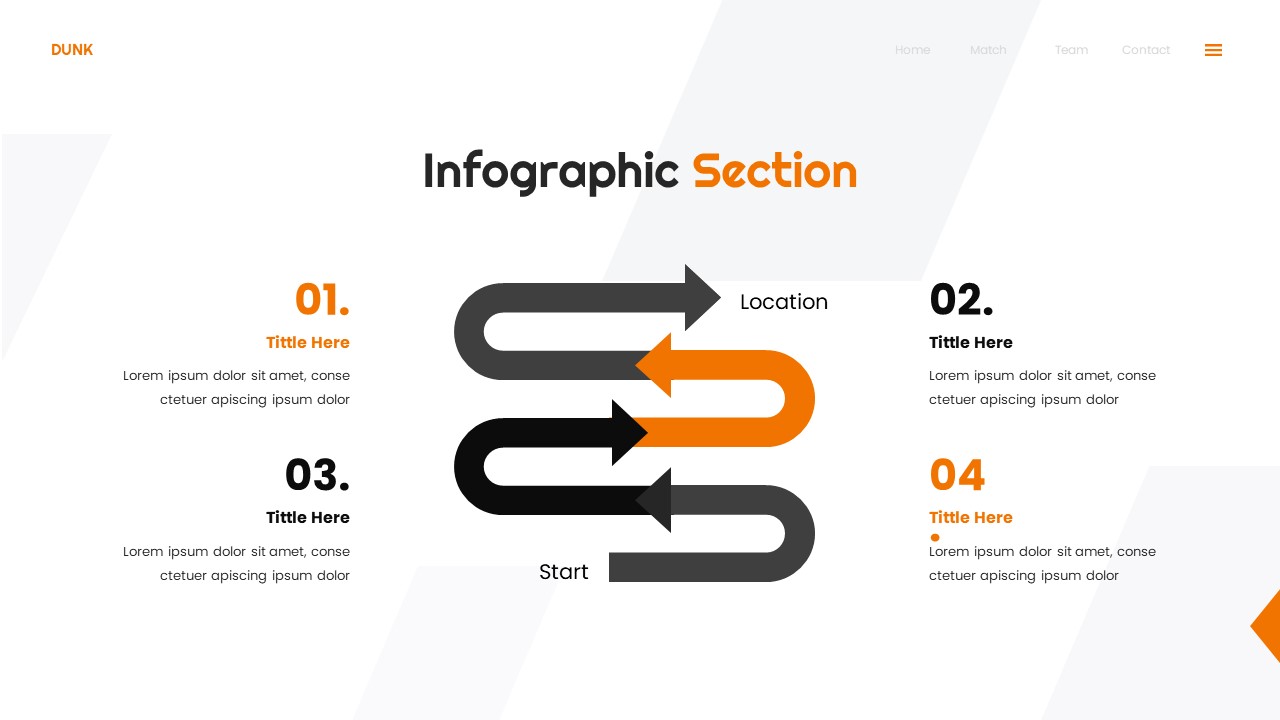 Dunk - Basketball & Sports Powerpoint Templates, Presentation Templates