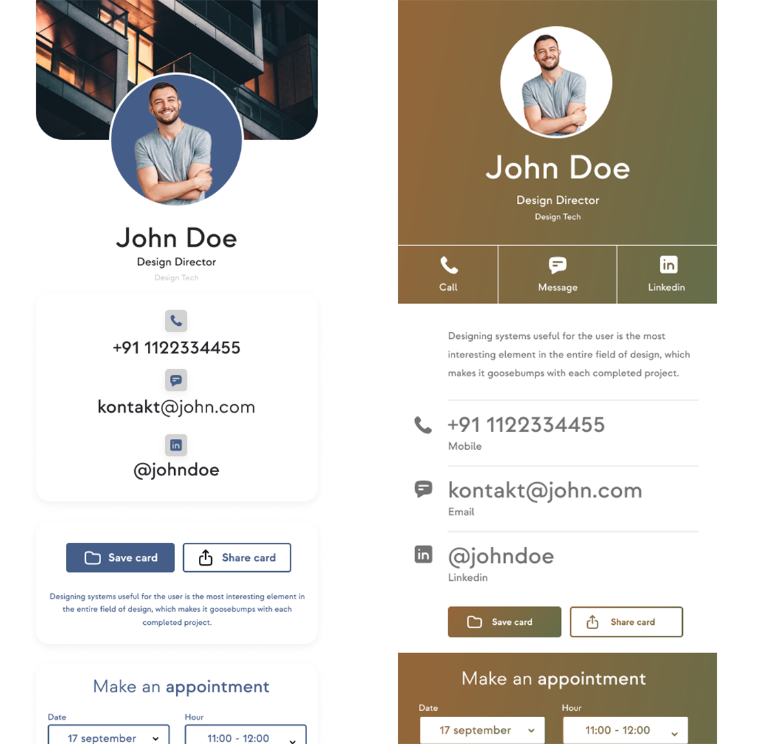 vCardGo SaaS Digital Business Card Builder by RajodiyaInfotech