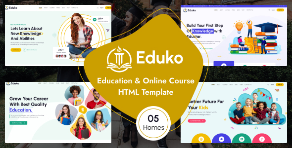 Eduko - Online Course & Education HTML5 Template