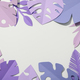 Paper purple tropical leaves on a light background - PhotoDune Item for Sale