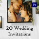 20 Glamorous Wedding Invitation Reels and Stories | Premiere Pro - VideoHive Item for Sale