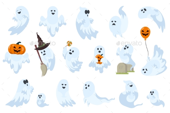 Cute Ghosts Set