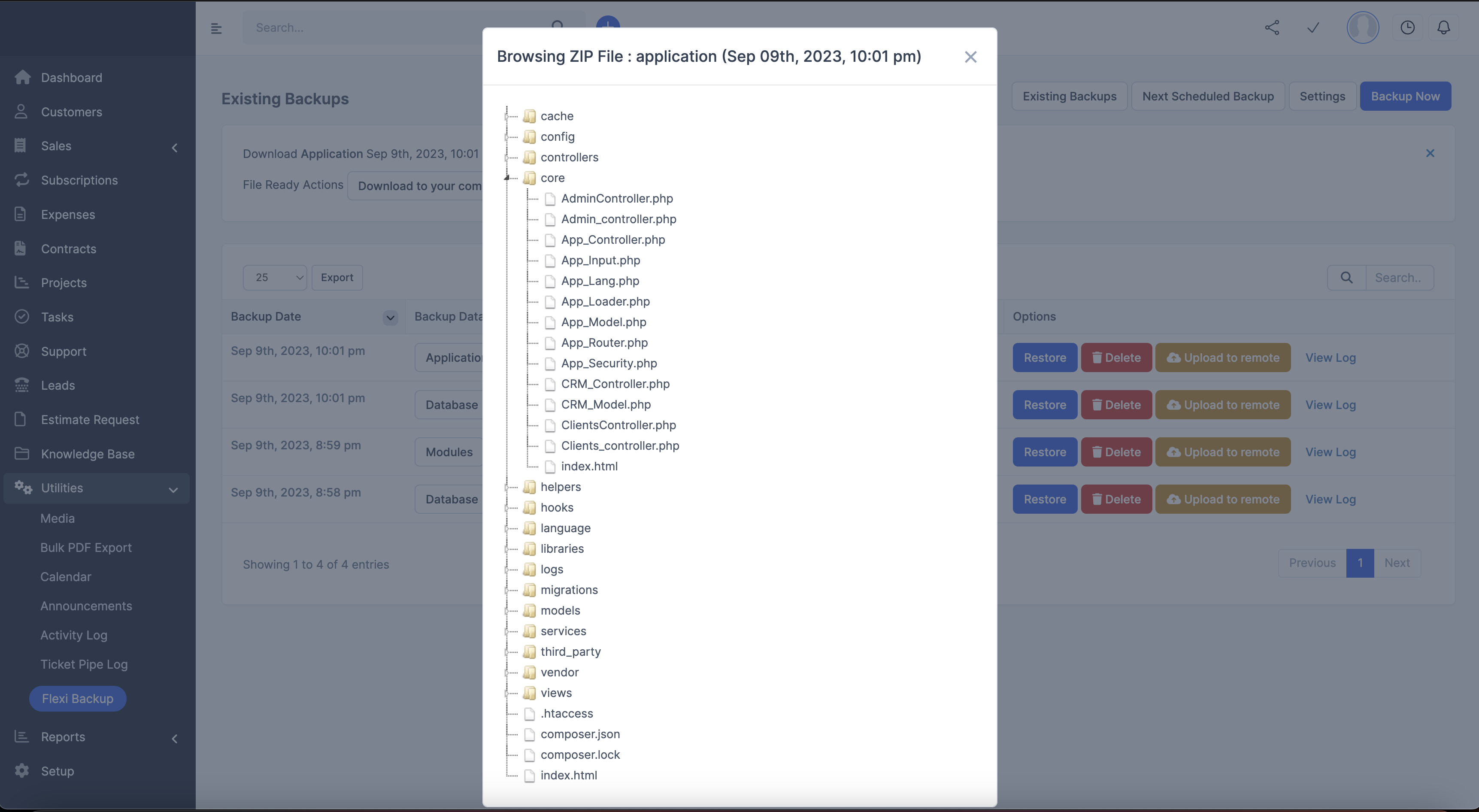 Flexible Backup and Restore Module for Perfex by flexibyte88 | CodeCanyon
