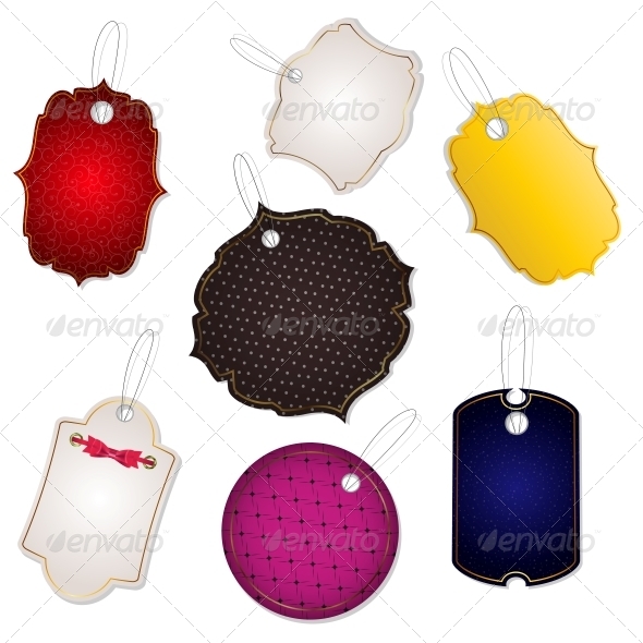 Label Vector Illustration - Borders Decorative