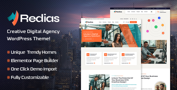 Redias - Creative Digital Agency WordPress Theme