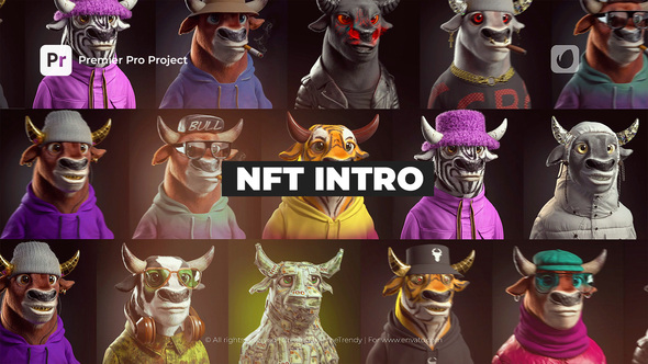 NFT Intro | MOGRT Premiere Pro template preview