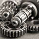 Gear and cogs wheels, clock mechanism, brass metal engine industrial. - PhotoDune Item for Sale