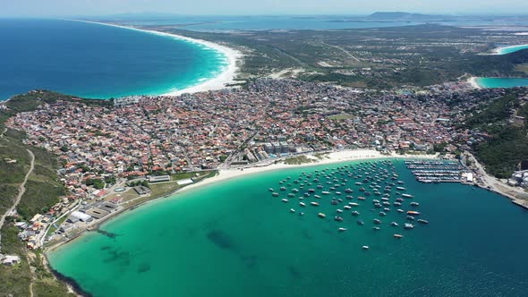 Coast city of Lakes Region tourism landmark of Rio de Janeiro Brazil alt