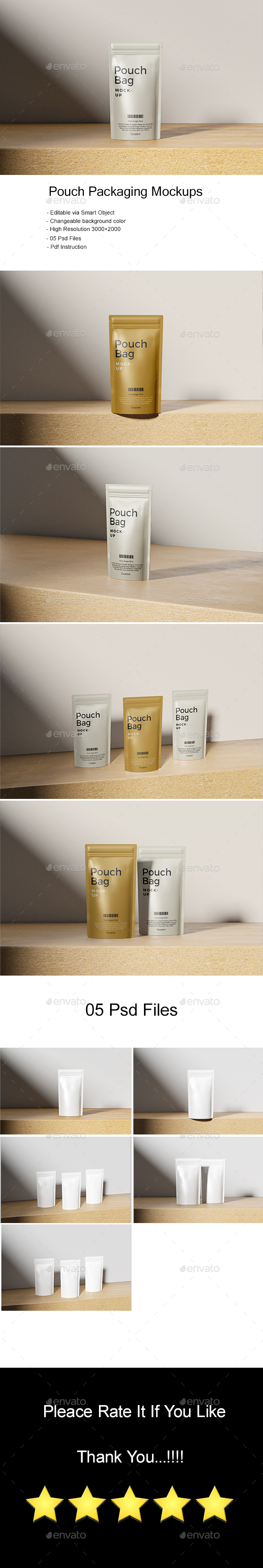 Pouch Packaging Mockups