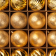Golden glitter Christmas tree balls in cardboard box - PhotoDune Item for Sale