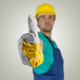 Construcion worker showing thumbs up sign - PhotoDune Item for Sale