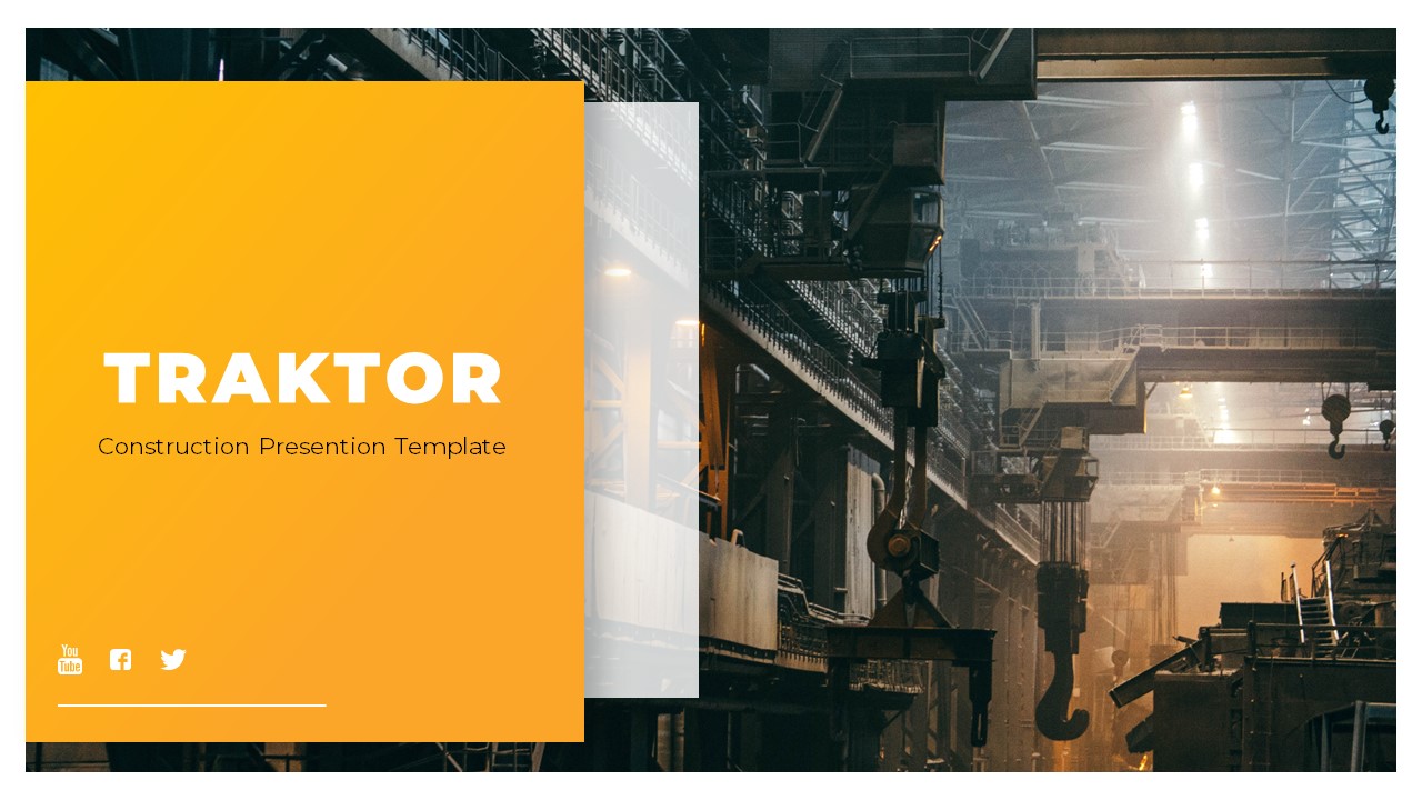 Traktor - Construction & Building Keynote Template, Presentation Templates