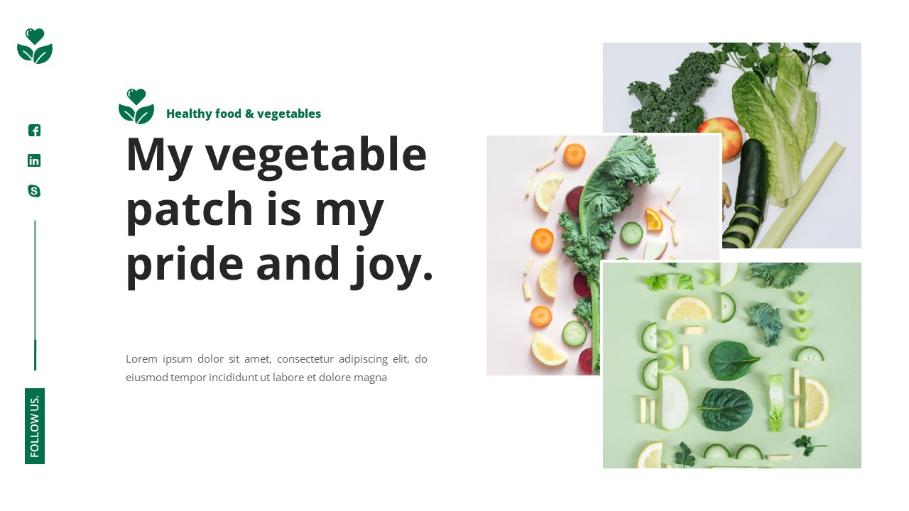 Vegetan - Vegetables & Healthy Food Google Slides Template ...