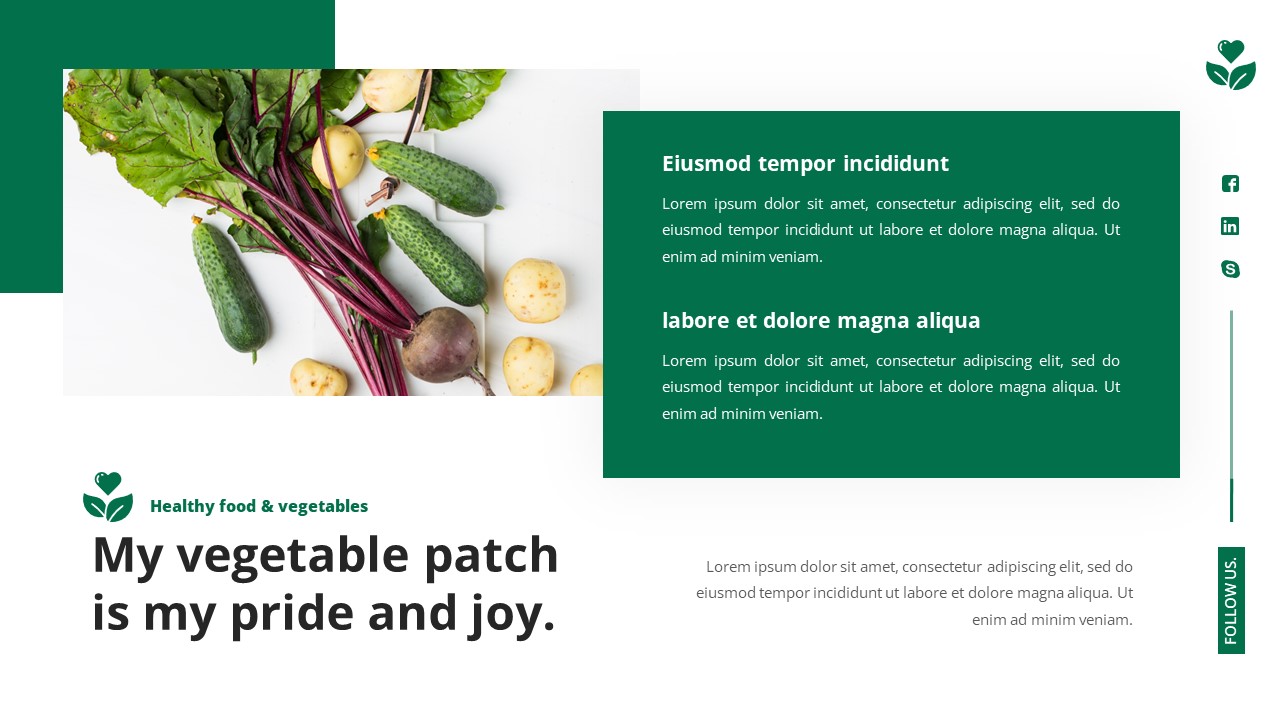 Vegetan - Vegetables & Healthy Food Google Slides Template ...