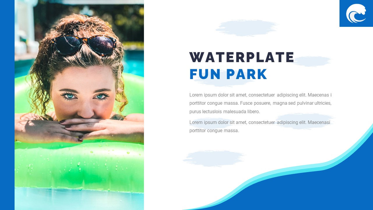 Waterplate - Pools & Hotels Vacation Powerpoint Template, Presentation ...