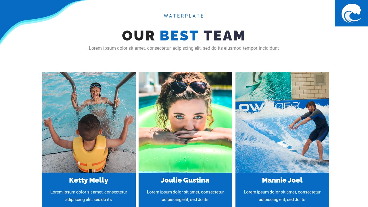 Waterplate - Pools & Hotels Vacation Powerpoint Template, Presentation ...