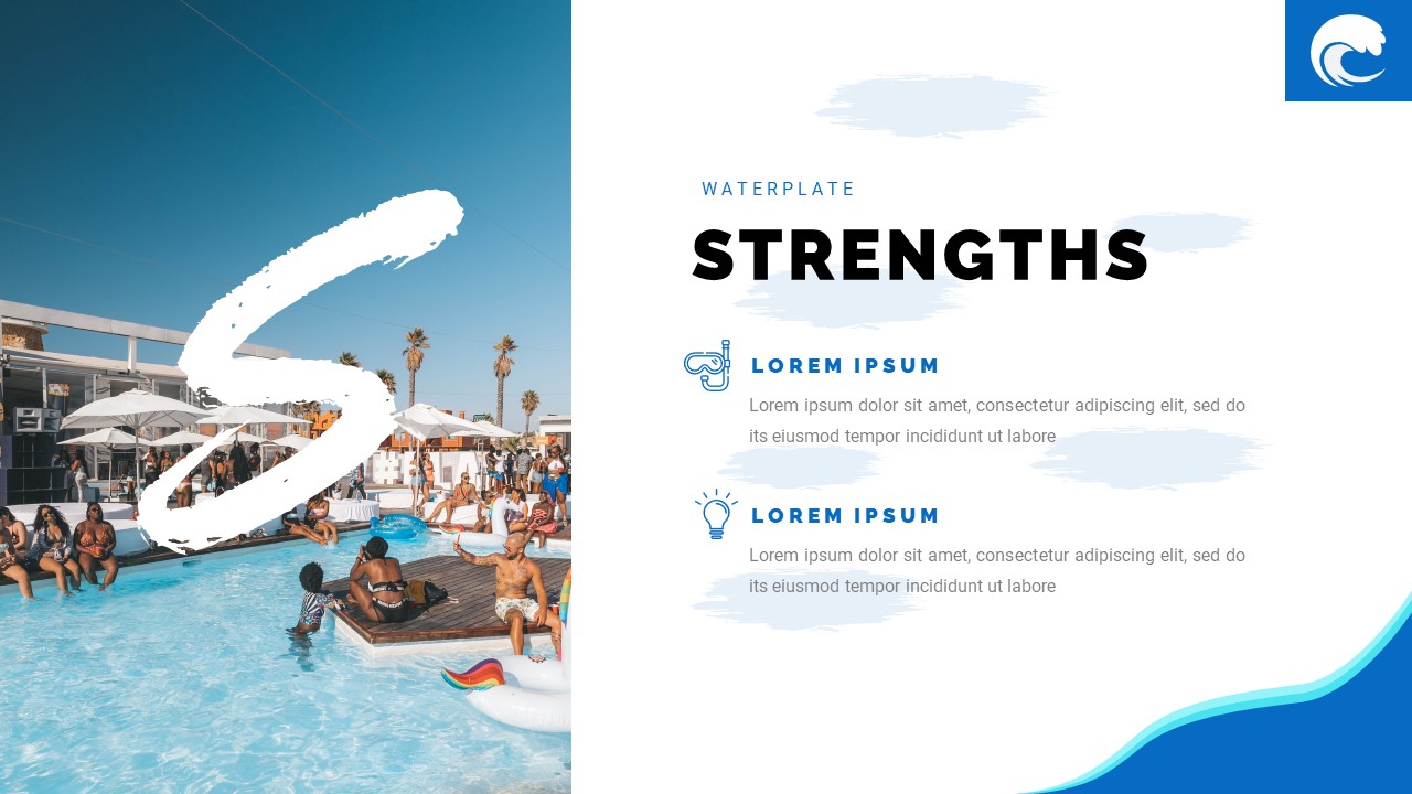 Waterplate - Pools & Hotels Vacation Powerpoint Template, Presentation ...