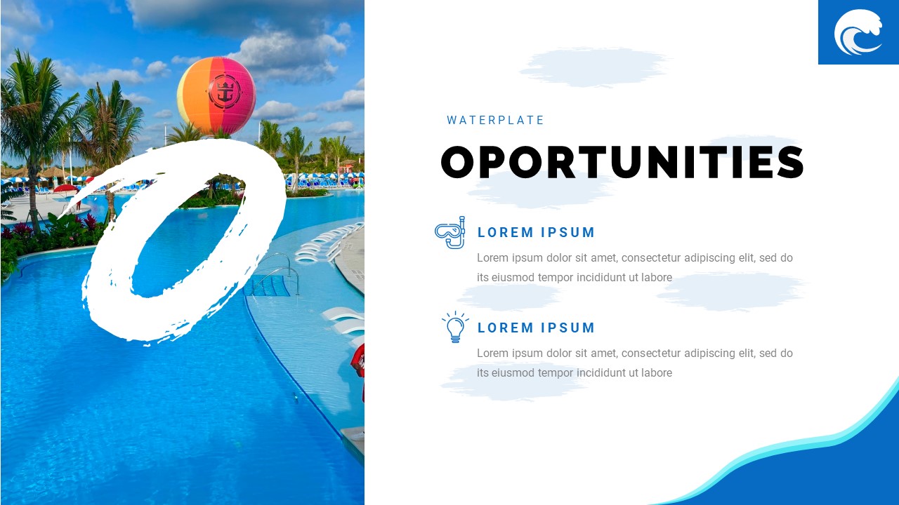 Waterplate - Pools & Hotels Vacation Powerpoint Template, Presentation ...