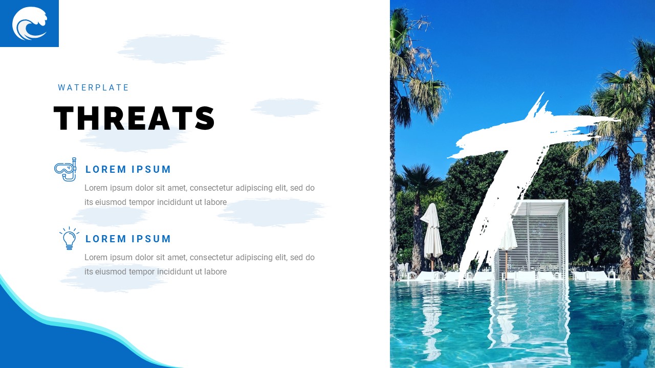 Waterplate - Pools & Hotels Vacation Powerpoint Template, Presentation ...