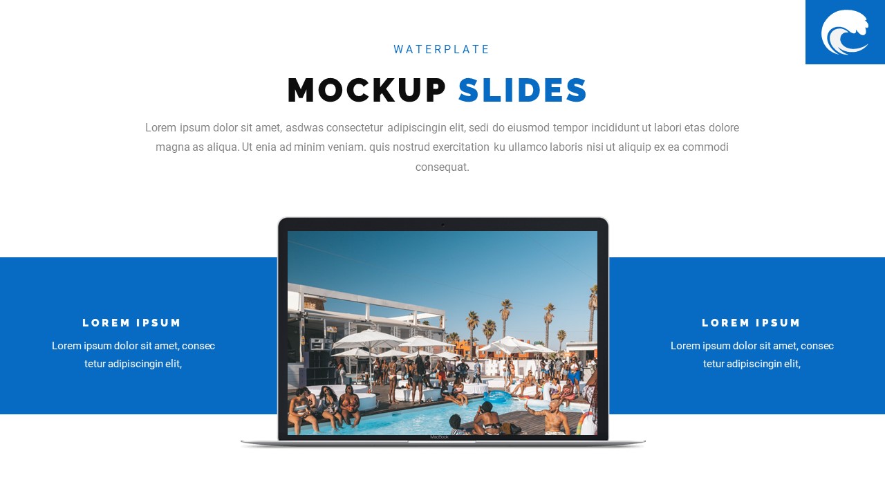 Waterplate - Pools & Hotels Vacation Powerpoint Template, Presentation ...