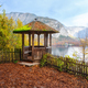 Viewpoint on the Panorama Trail with beautiful wooden gazebo - Hallstatt, Austria - PhotoDune Item for Sale