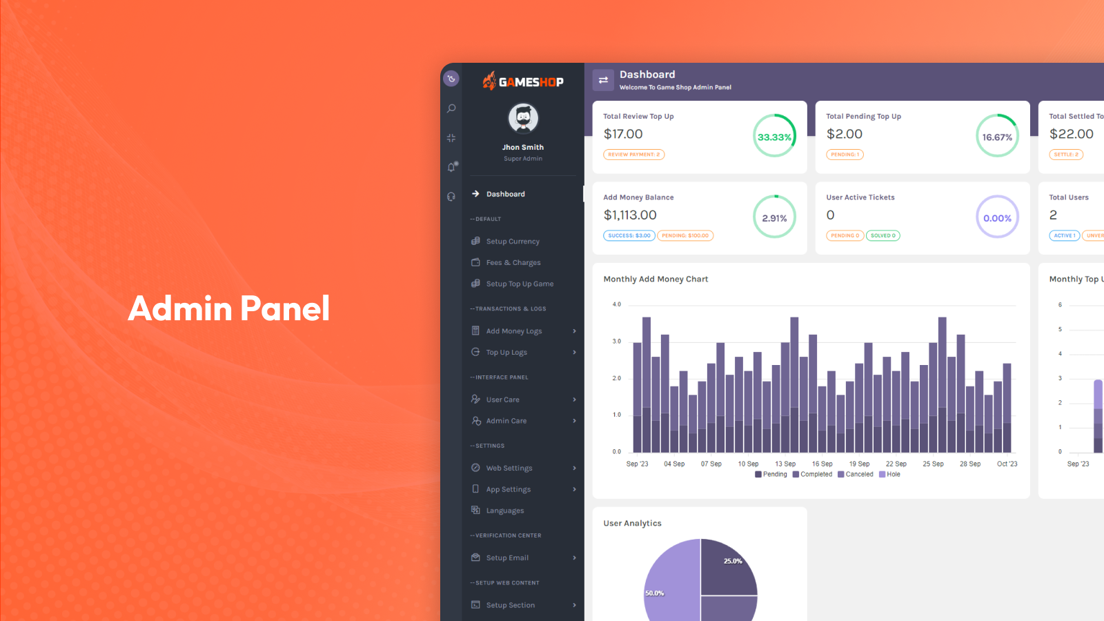 Game TopUp Diamond and Coin Selling Business Platform by