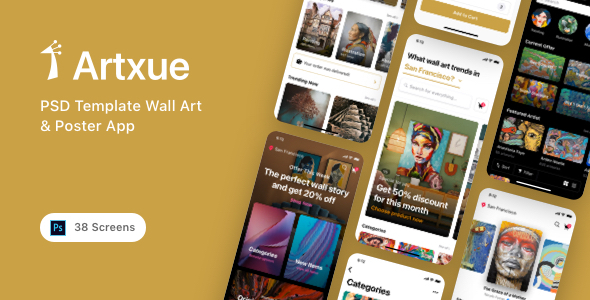 Artxue - PSD Template Wall Art & Poster App