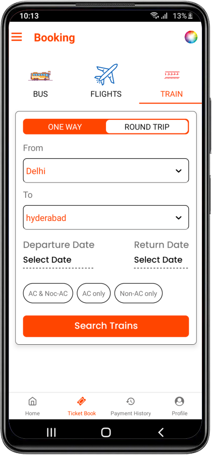 Travel Booking - Bus Booking | Flight Booking | Train Booking React ...