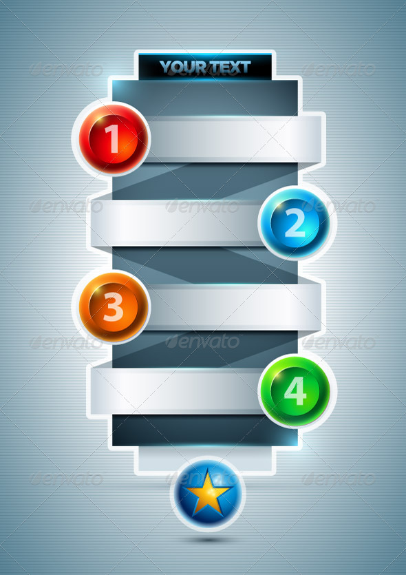 Numbered Design Template - Miscellaneous Vectors