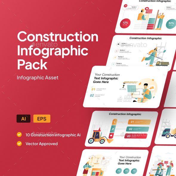 Construction Infographic Asset Illustrator