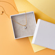White jewelry box on yellow studio background - PhotoDune Item for Sale