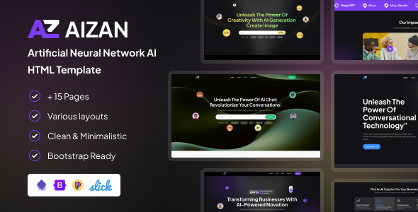 Aizan - Artificial Neural Network AI HTML Template