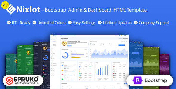 Nixlot – Bootstrap Admin & Dashboard  HTML Template