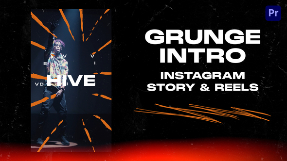 Grunge Intro Instagram Story & Reels Premiere pro