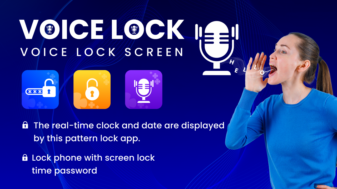 Voice Lock Screen Voice Security Lock Screen Voice Pin Lock Pin