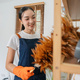 Asian woman cleaning in living room at home. Young woman housekeeper cleaner feel happy and use - PhotoDune Item for Sale