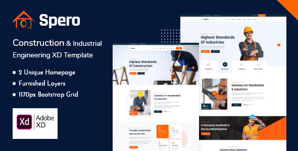 Spero - Construction Industry, Building & Renovation XD Template