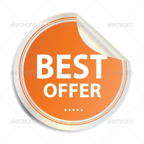 Vector Best offer label sticker - Concepts Business