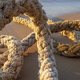 old rope on the beach. Close up - PhotoDune Item for Sale