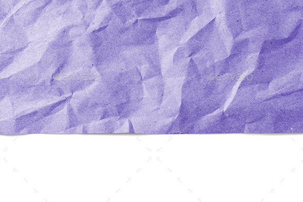 Recycled Crumpled Purple Paper Texture With Edge, Border Isolated On White  Background Stock Photo by Kateryna_Maksymenko