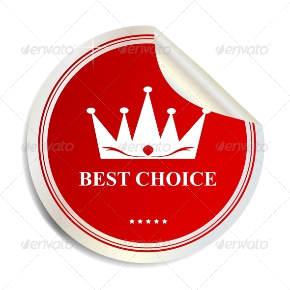 Vector Best Choice Label Sticker - Concepts Business