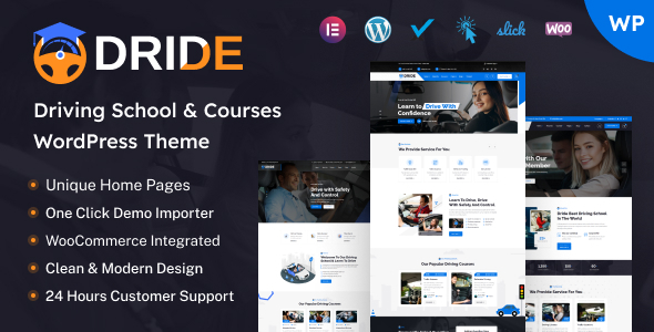 Dride â€“ Driving School & Courses WordPress Theme