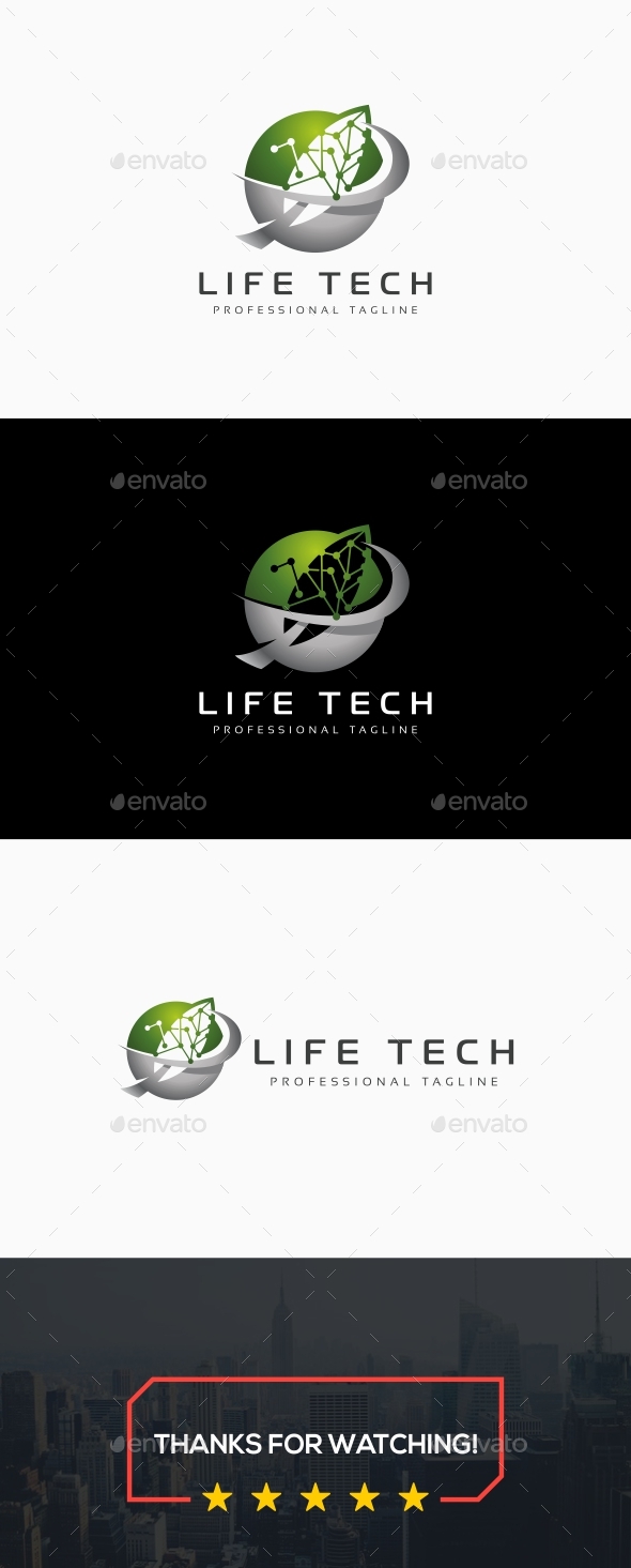Life Tech Logo Template