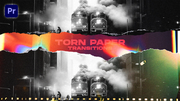 Torn Paper Transitions VOL. 2 | Premiere Pro