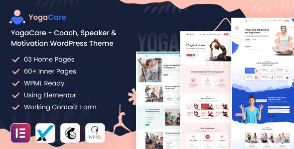 YogaCare - Coach, Speaker & Motivation WordPress Theme