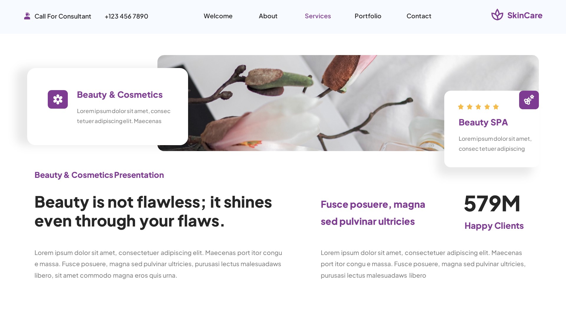 SkinCare - Beauty & Cosmetics Google Slides Template, Presentation ...