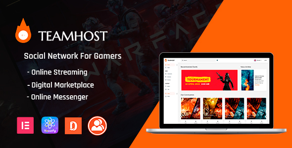 TeamHost - Gaming Community & Multivendor Digital Marketplace